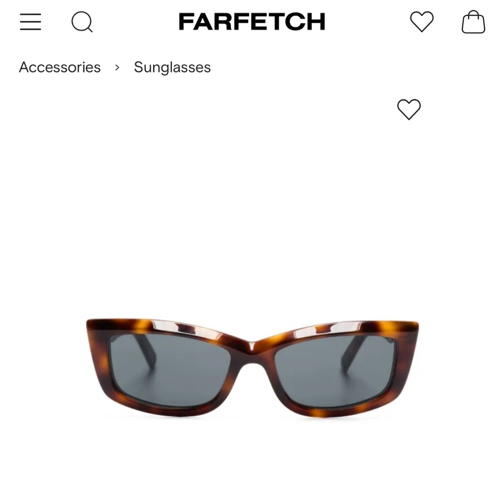 Saint Laurent Eyewear - SL 658 rectangle-frame sunglasses